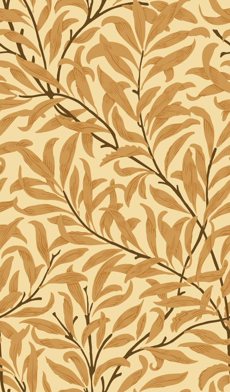 Vinyl teppich beige mit botanischem blattdruck - TenStickers