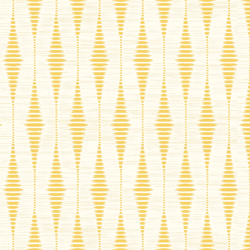 Vinyl teppich gelb mit gelbem rabaul ikat - TenStickers