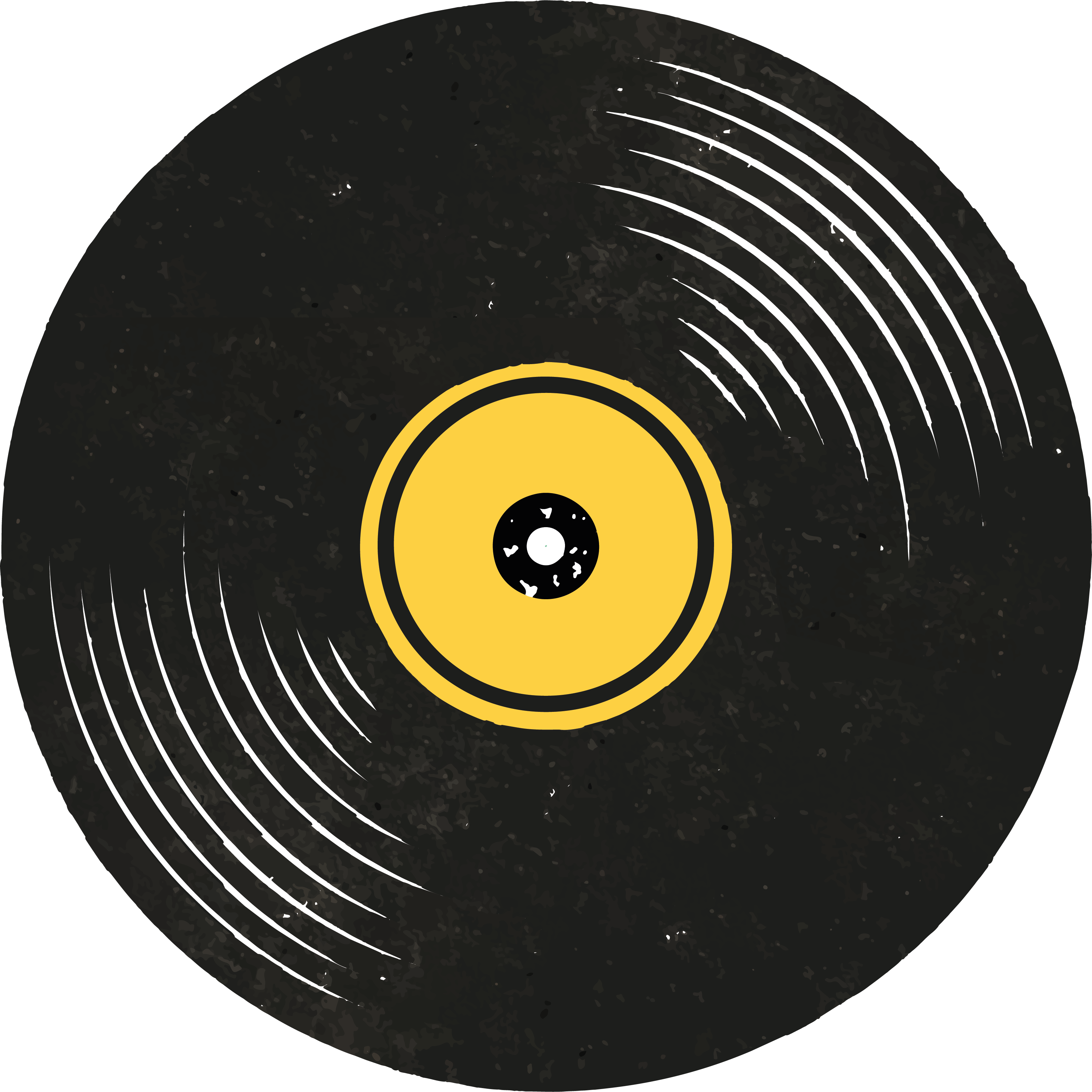 Vinyl teppich schwarz für vintage schallplatten - TenStickers