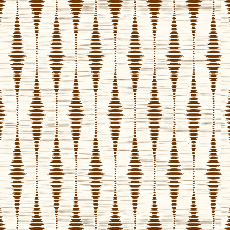 Vinyl teppich terrasse schokoladenbraun rabaul ikat - TenStickers