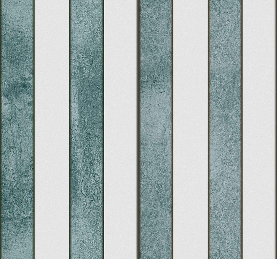 Vinyl teppich terrasse mit gestreifter betonoptik - TenStickers