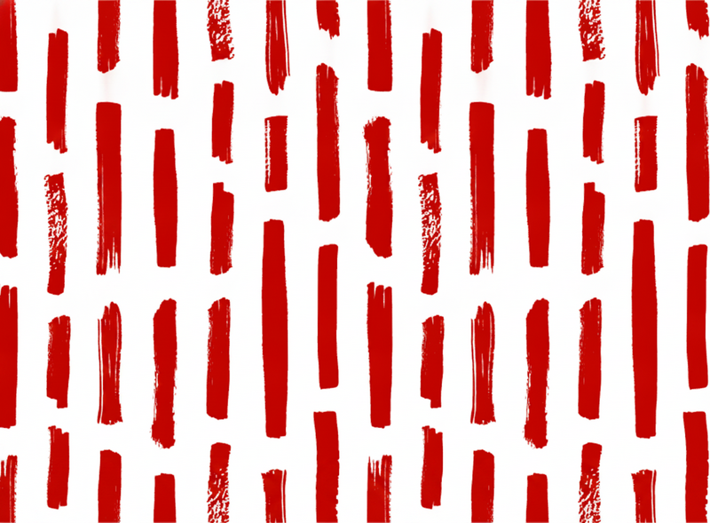 Vinyl teppich rot mit rot-weißen streifen - TenStickers