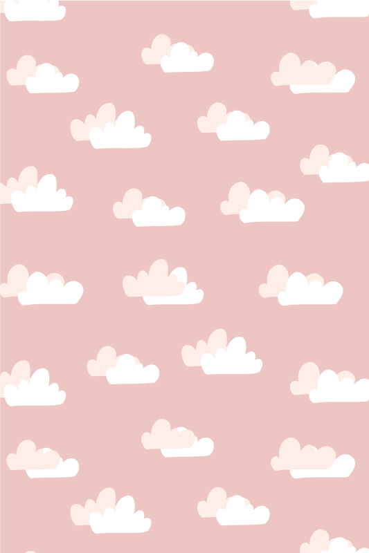 Vinyl teppich rosa mit pinkem hintergrund - TenStickers