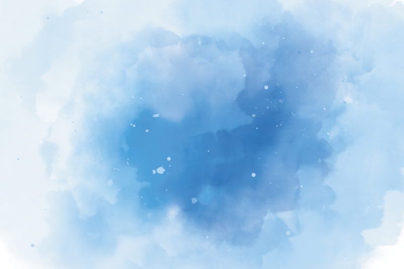 Vinyl Teppich Minimalistisch blaues Aquarelldesign - TenStickers