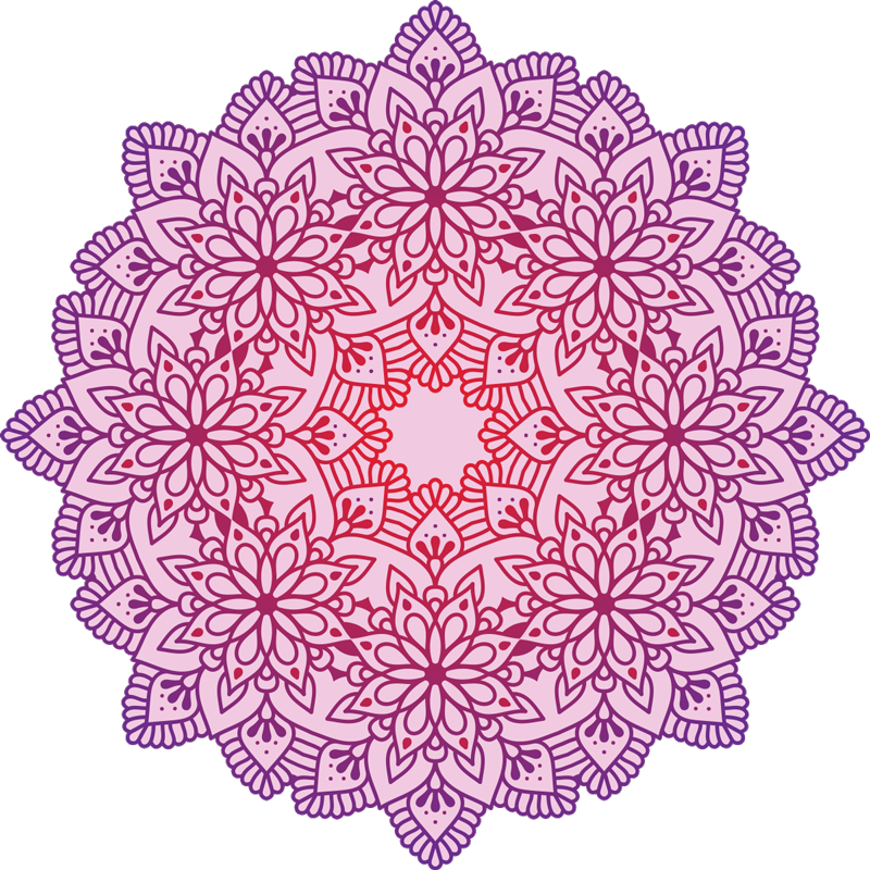 Vinyl teppich mandala mit mandala emblem - TenStickers