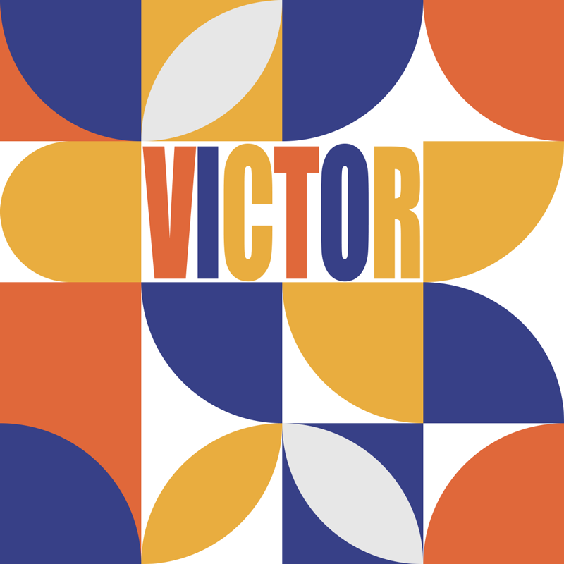 Vinyl Teppich mit Namen anpassbare geometrische - TenStickers