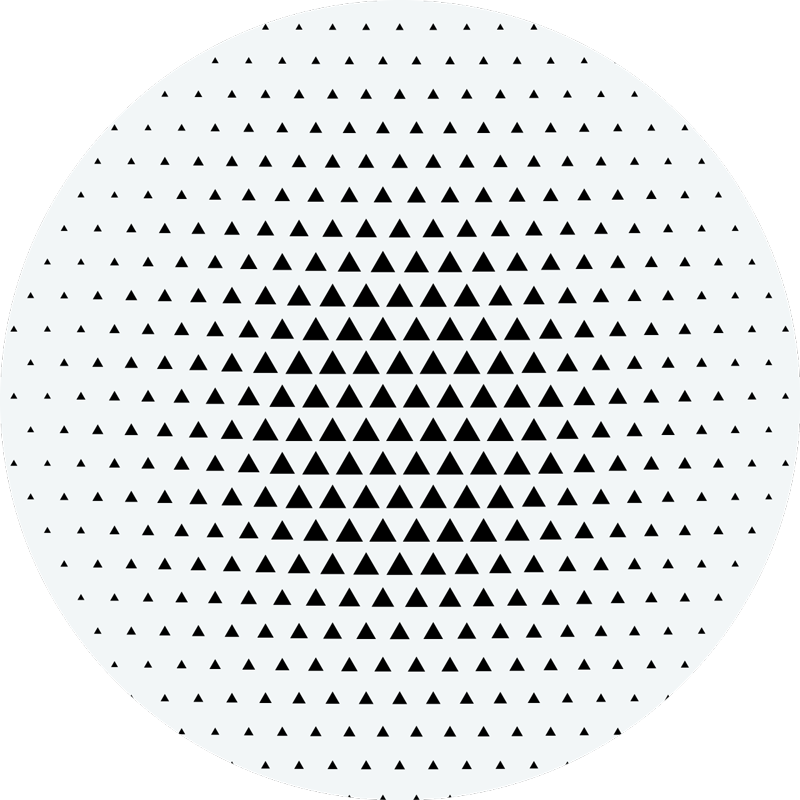 Vinyl Teppich geometrisch geometrische Dreiecksform - TenStickers