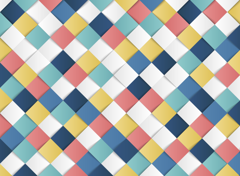 Vinyl Teppich geometrisch buntes harlekin-muster - TenStickers