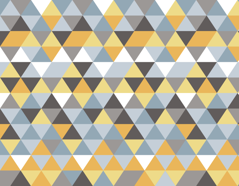 Vinyl Teppich geometrisch dreieckiges mosaik - TenStickers