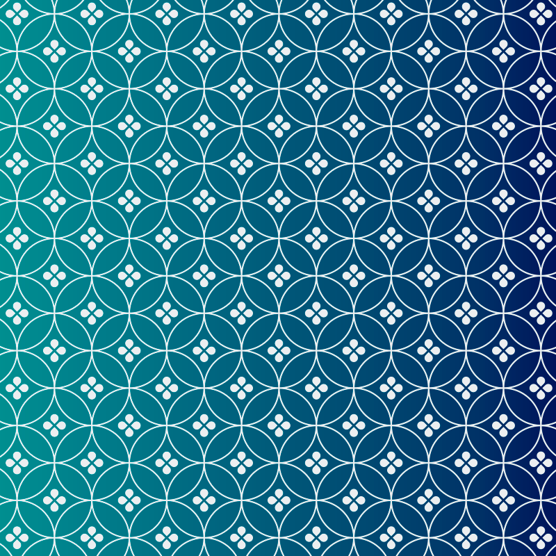 Vinyl Teppich geometrisch geometrische blaue Überlagerung - TenStickers