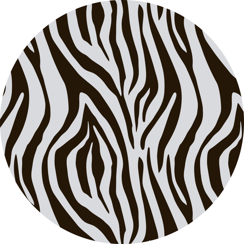 Vinyl Teppich Tiermuster zebra-wirbelmuster - TenStickers