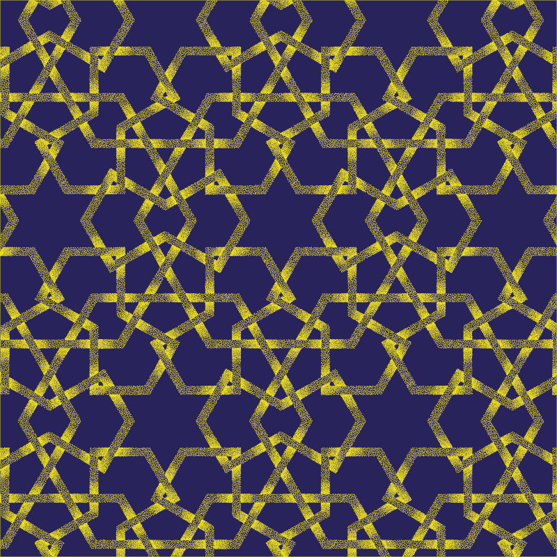 Vinyl Teppich Badezimmer geometrisches Sternenmuster - TenStickers