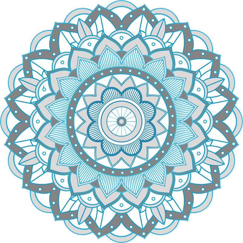 Vinyl teppich mandala filigranes mandala - TenStickers