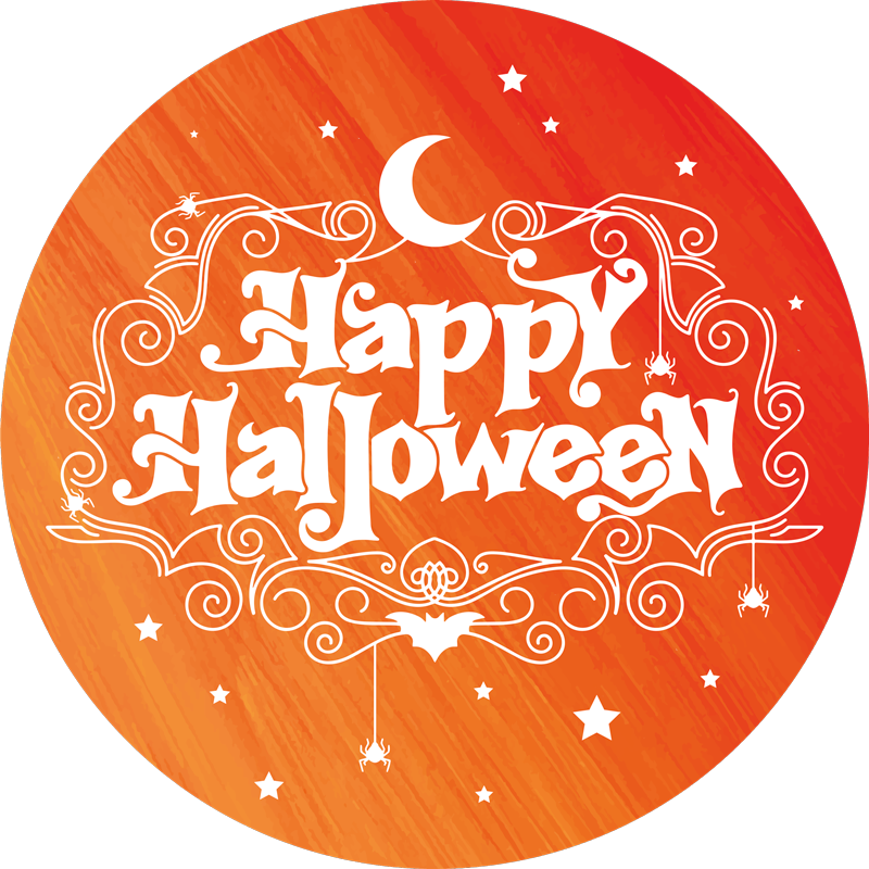 Vinyl teppich halloween festliche rundform - TenStickers