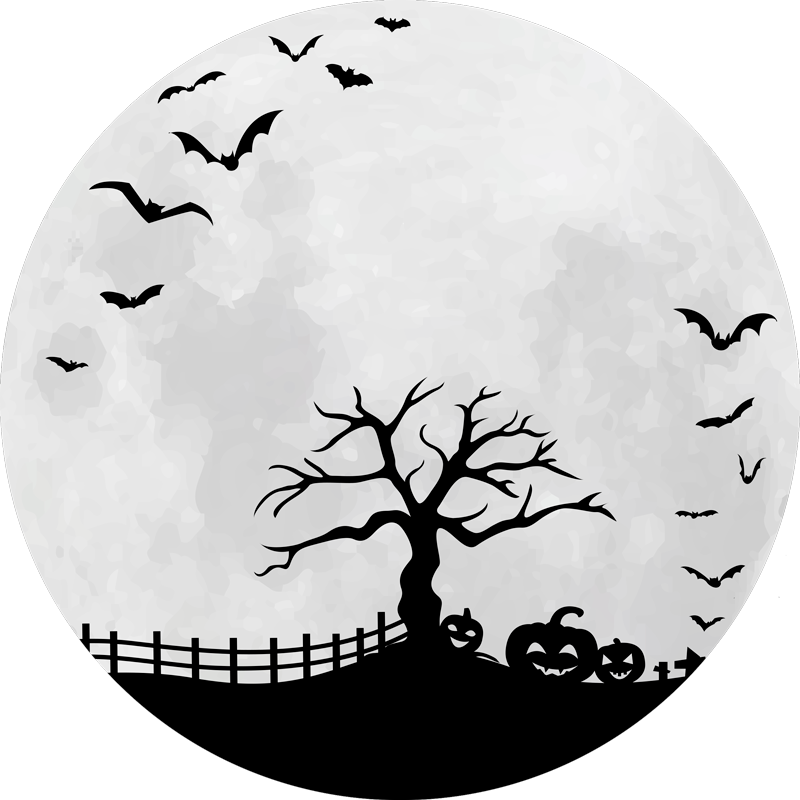 Vinyl teppich halloween gruselige halloween szene - TenStickers