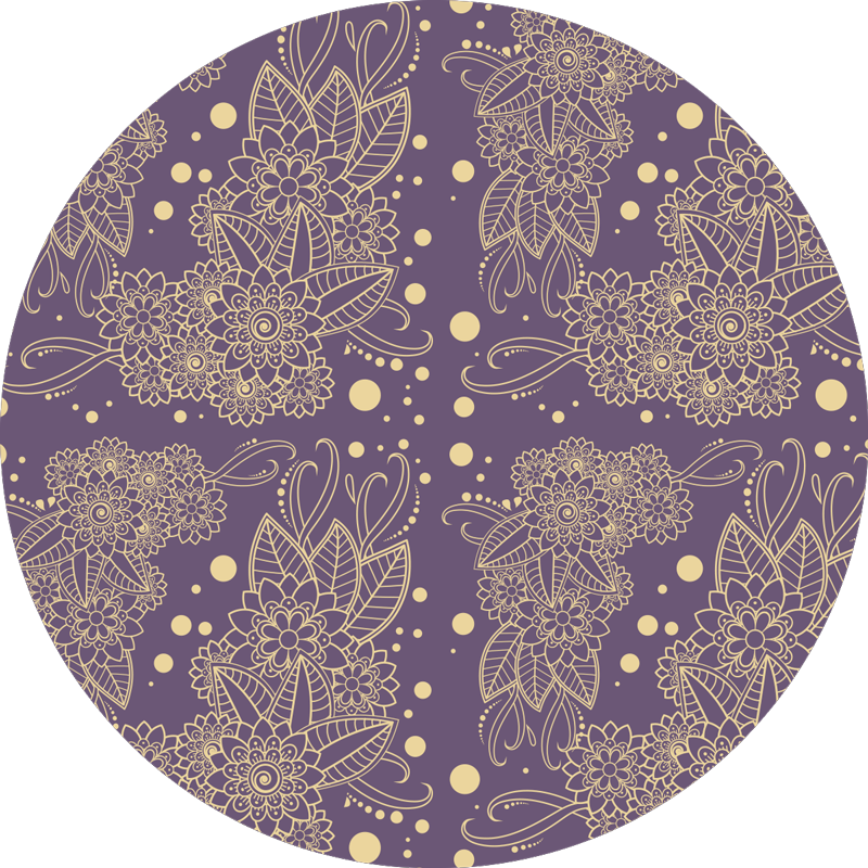 Vinyl teppich mandala eleganz im mandala-motiv - TenStickers