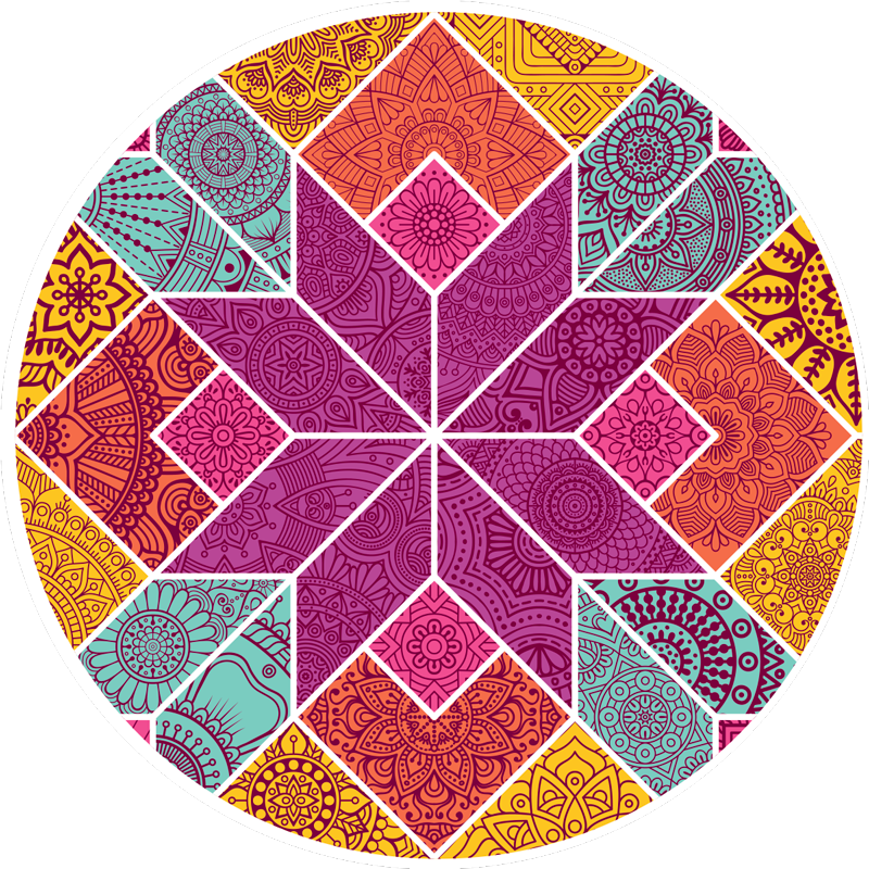Vinyl teppich mandala komplexität - TenStickers