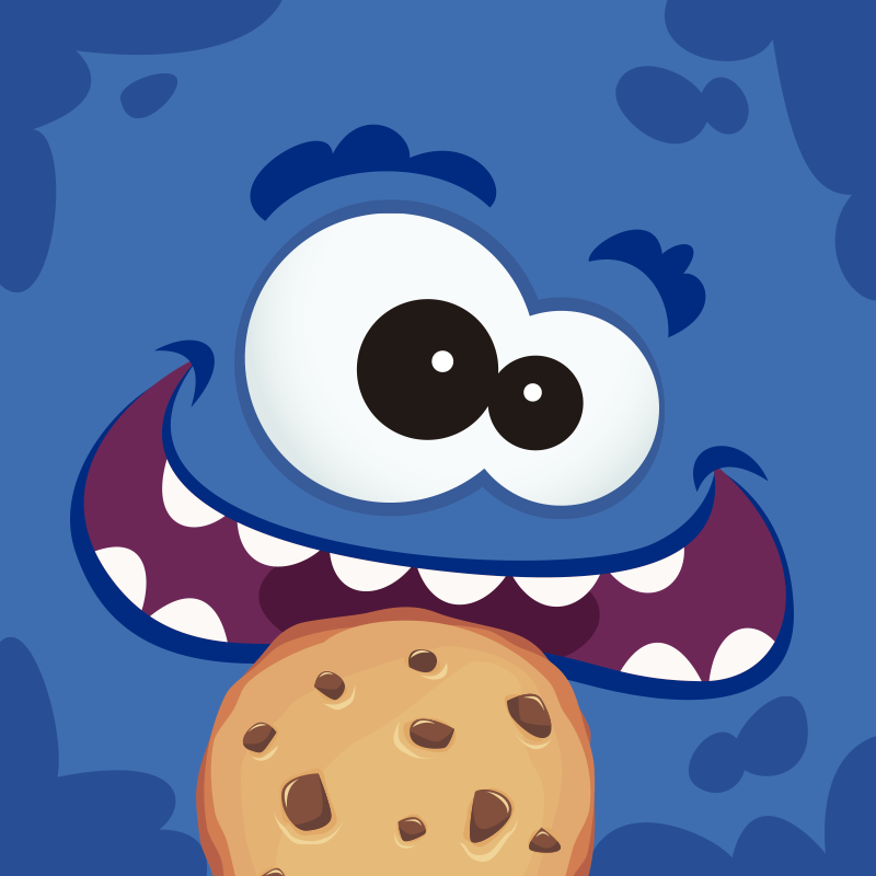 Vinyl Teppich Kinder krümelmonster-freude - TenStickers