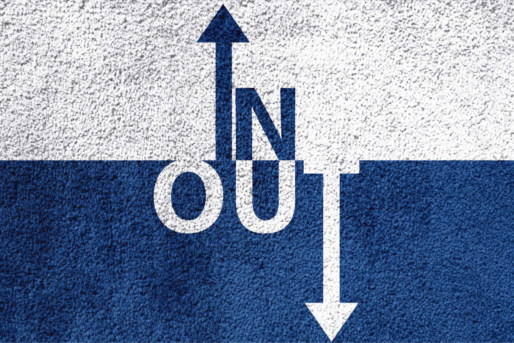 Vinyl Teppich Text ein aus richtung - TenStickers