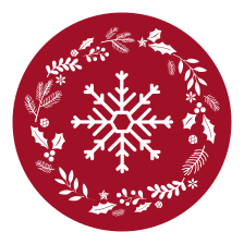 Vinyl Teppich Weihnachten saisonale schneeflocke - TenStickers