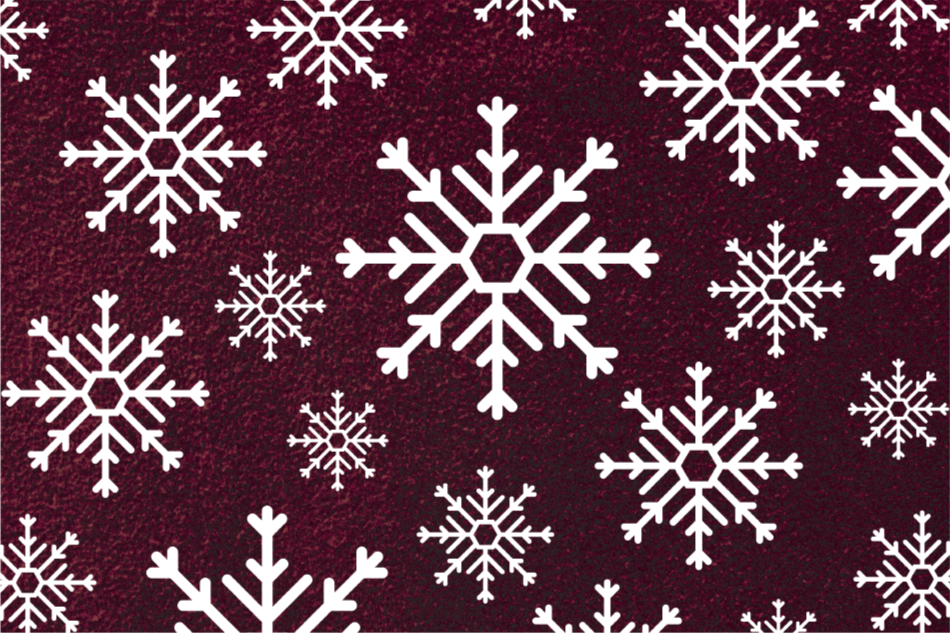 Vinyl Teppich Weihnachten festliche schneeflocken - TenStickers