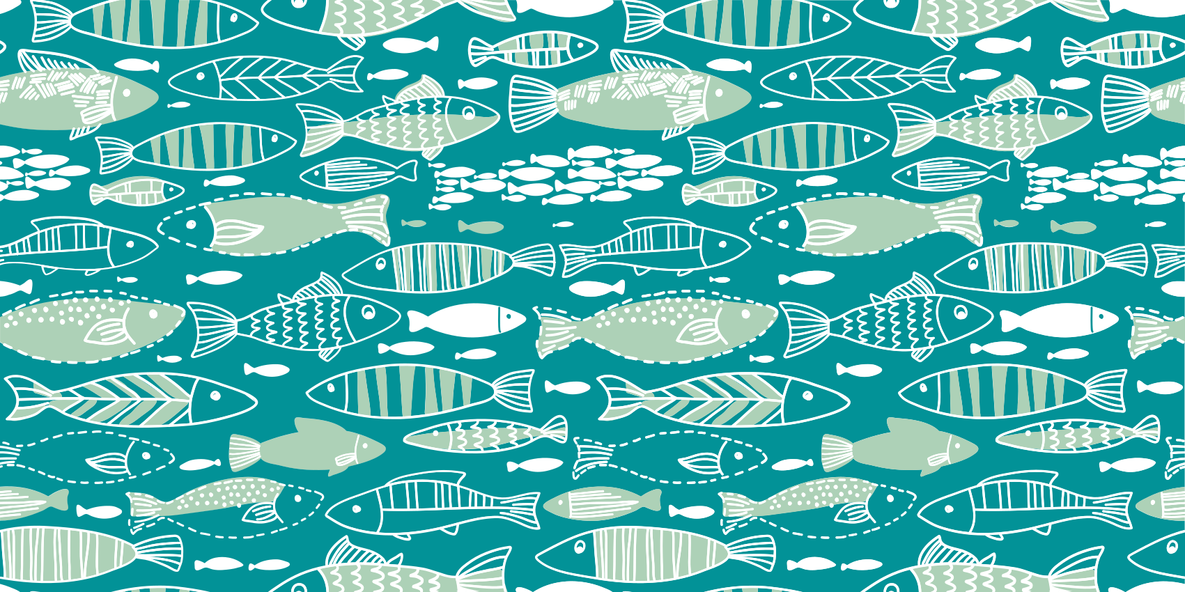 Vinyl Teppich Tiere wassermuster - TenStickers