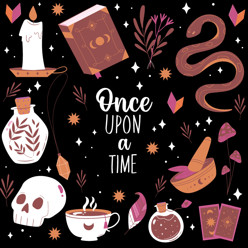 Vinyl Teppich kindlich märchenstunde - TenStickers