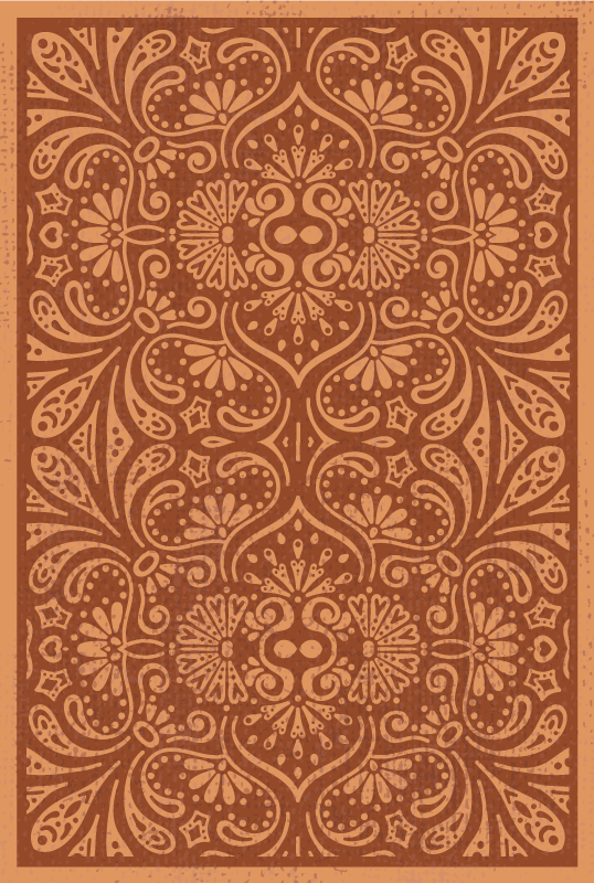 Vinyl teppich küche mandala-inspiriertes ornament - TenStickers
