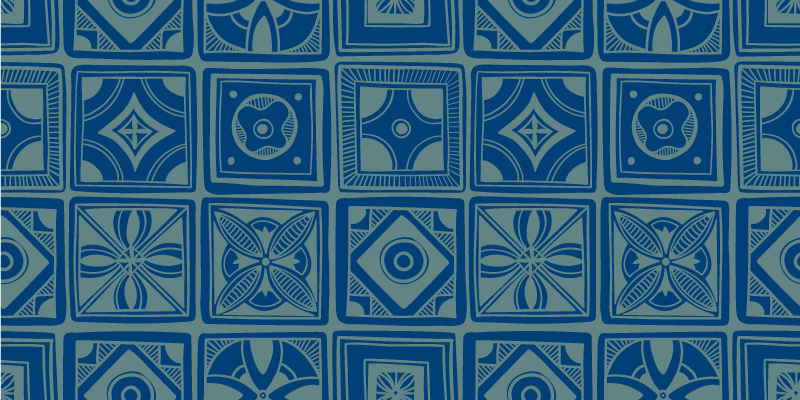 Vinyl Teppich Fliesenoptik dekorative geometrische - TenStickers