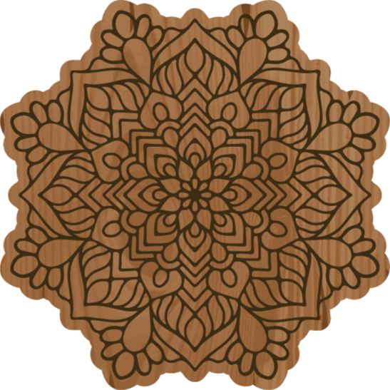 Vinyl teppich mandala filigrane muster - TenStickers