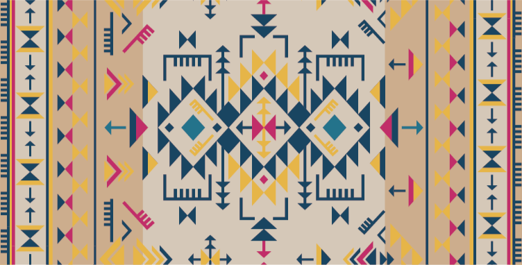 Vinyl Teppich geometrisch geometrisch gestaltetes dekor - TenStickers