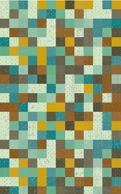 Vinyl teppich geometrisch mosaik geometrie - TenStickers