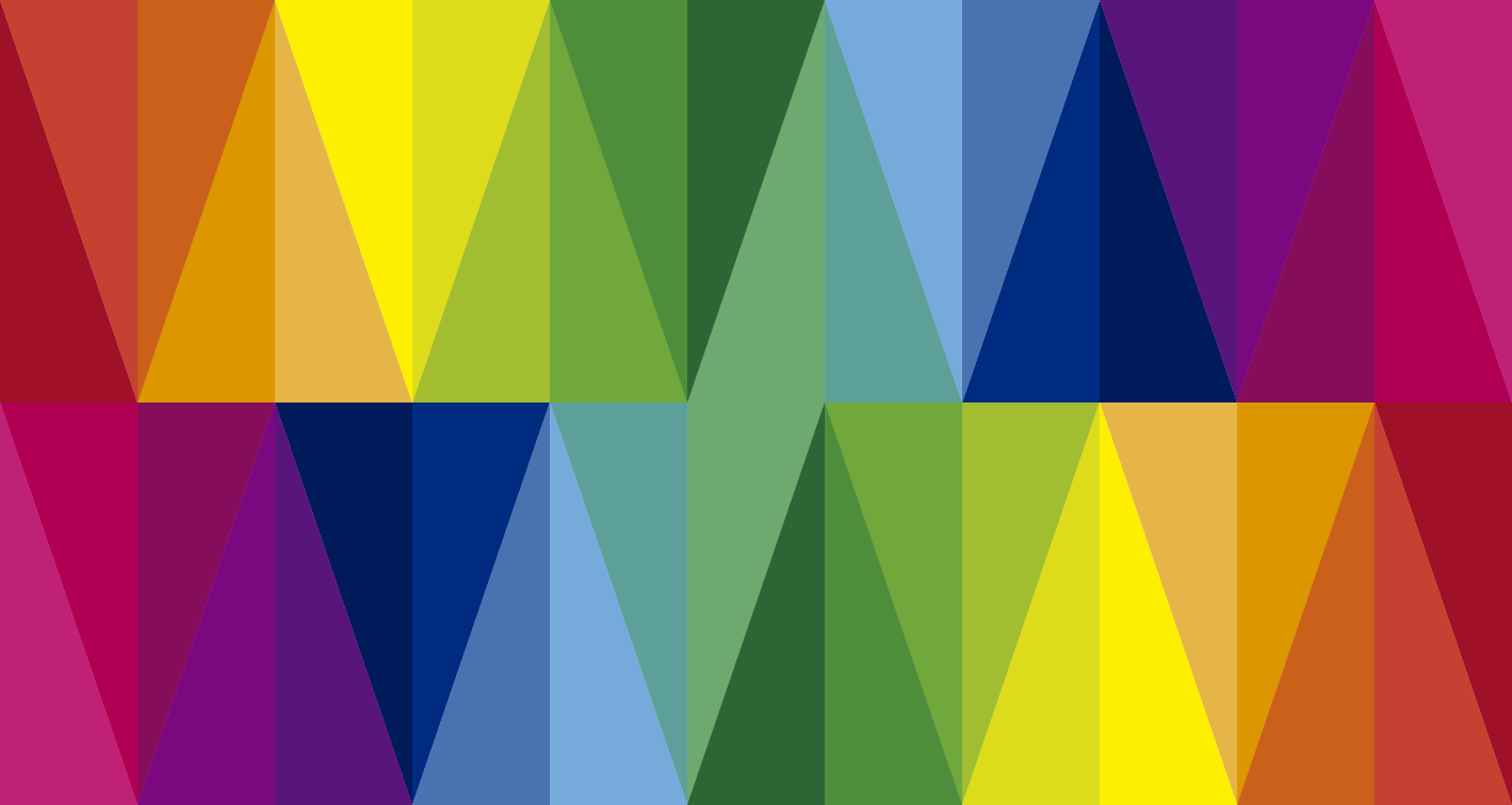 Vinyl Teppich geometrisch buntes dreieckiges array - TenStickers