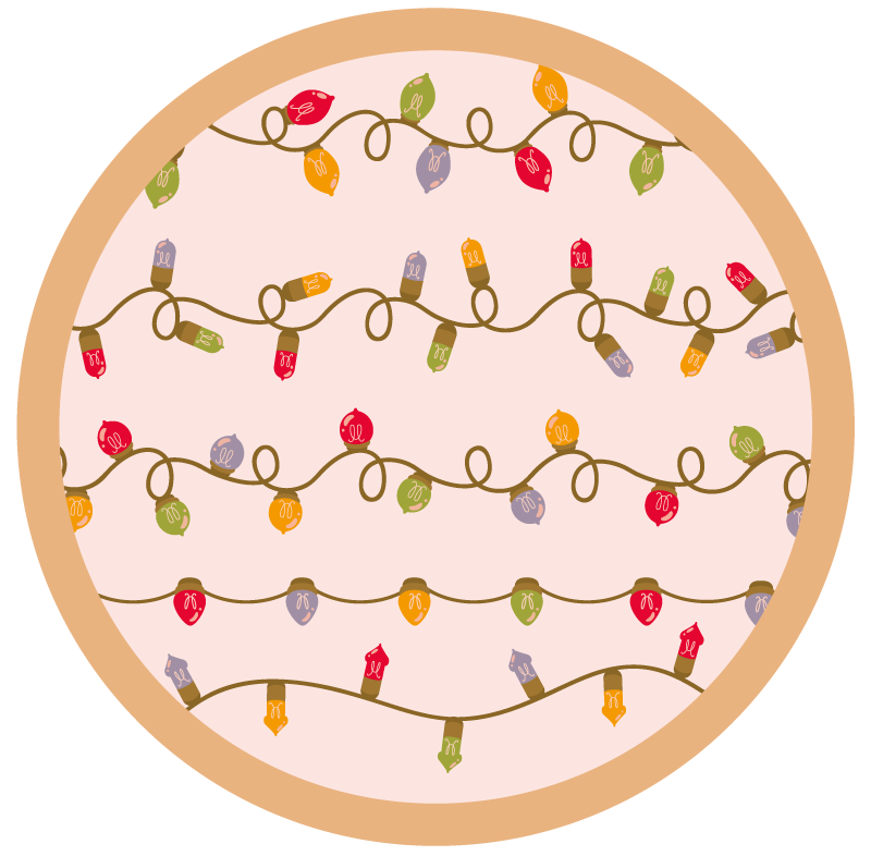 Vinyl Teppich Events festliche girlande - TenStickers