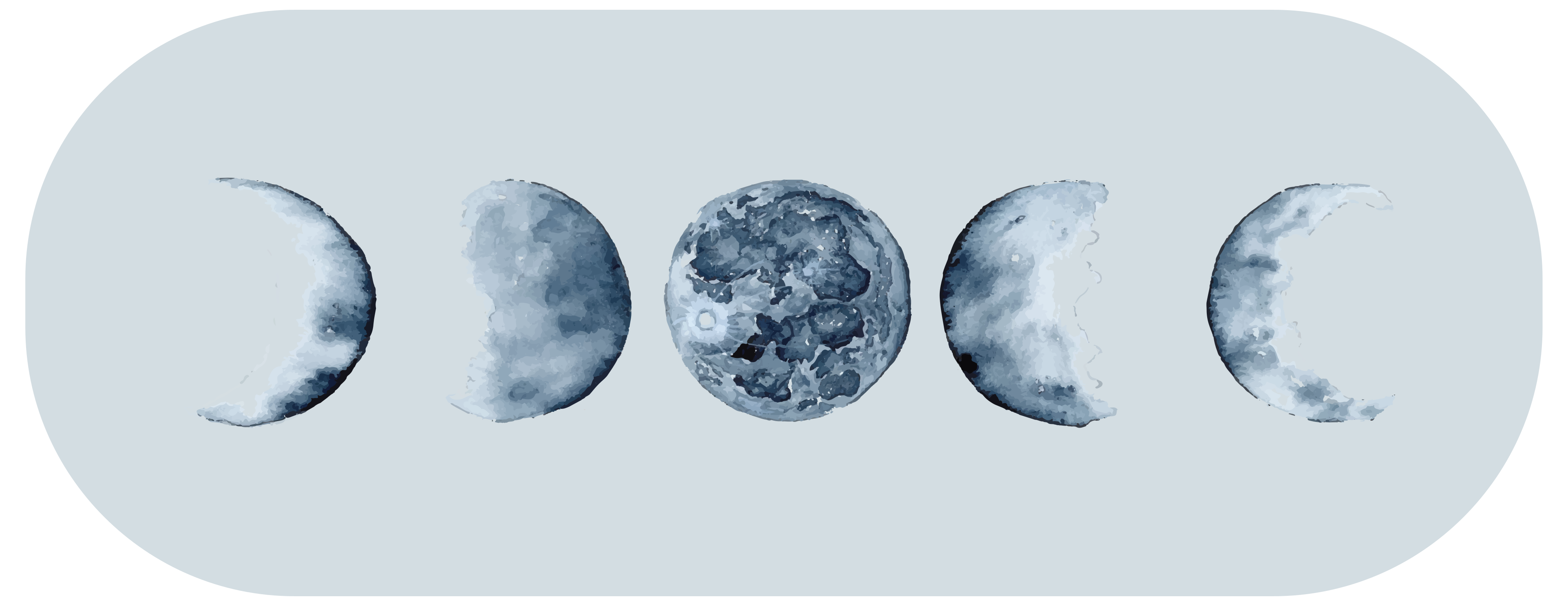 Vinyl Teppich Natur mondphasenfolge - TenStickers