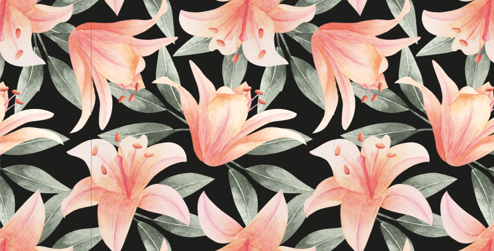 Vinyl Teppich Blumen blumenbrise bilder - TenStickers