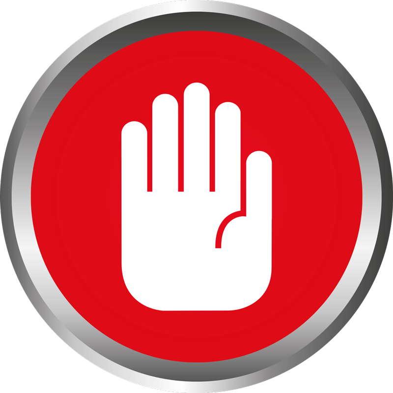 Vinyl Teppich Marmor stoppsignal dekor - TenStickers