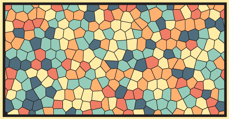 Vinyl Teppich geometrisch sechseck-muster - TenStickers
