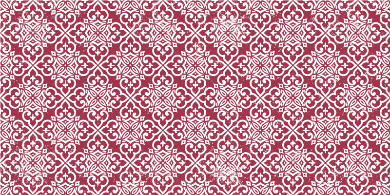 Vinyl teppich mandala mit filigranem motiv - TenStickers