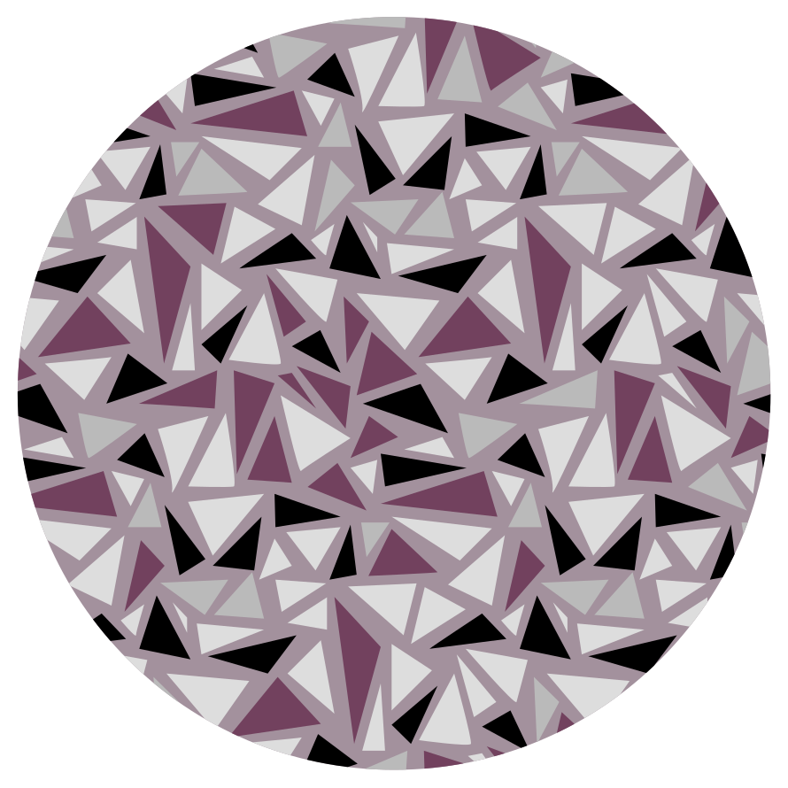 Vinyl Teppich geometrisch geometrisches dreieckiges mosaik - TenStickers