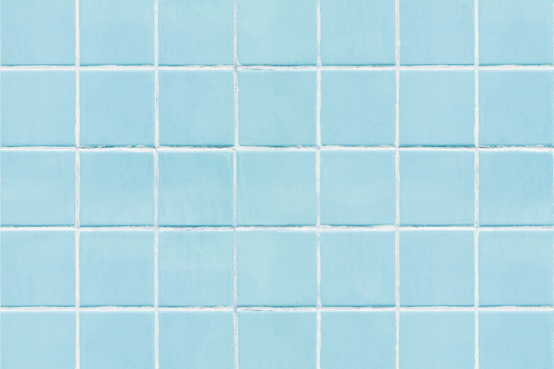 Vinyl Teppich Fliesenoptik azure-kachelsimulation - TenStickers