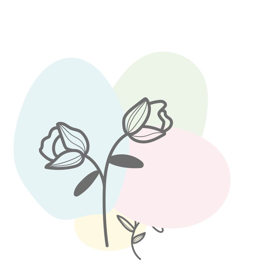 Vinyl Teppich Blumen blumenherz-Teppich - TenStickers