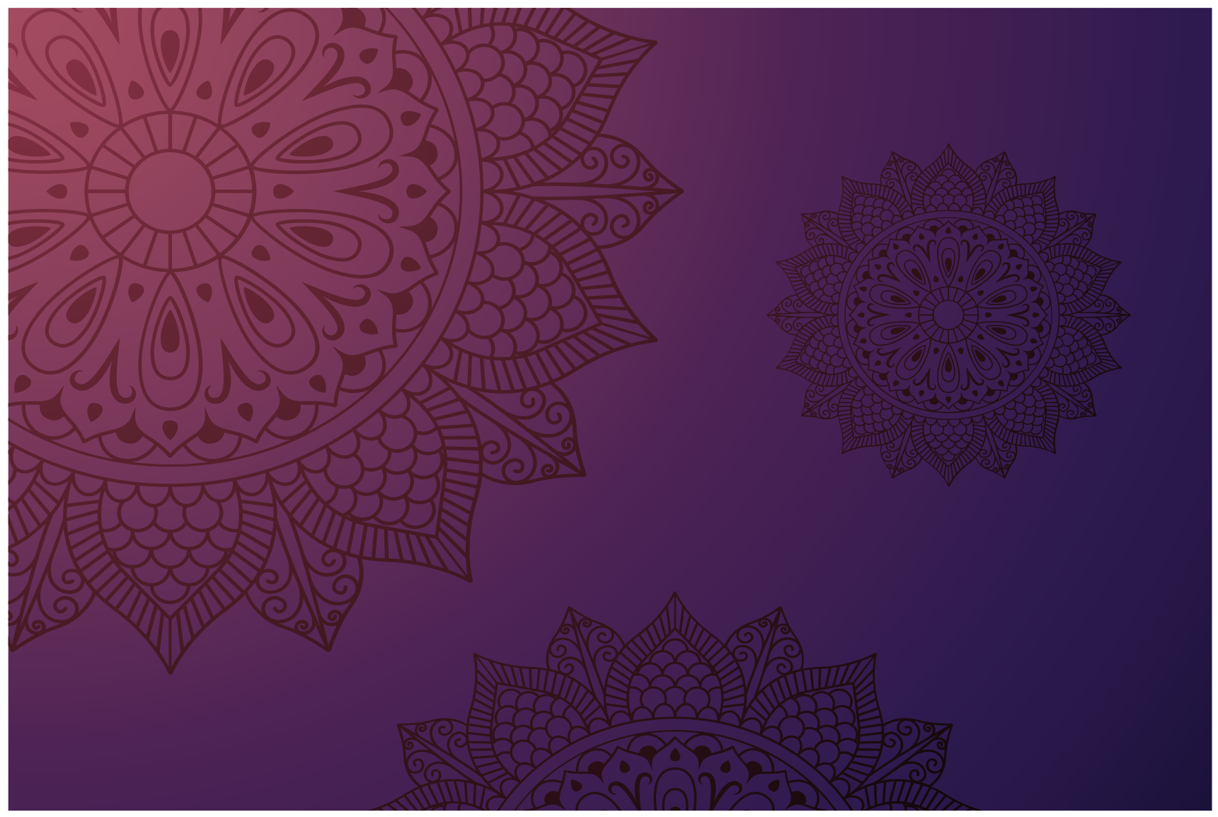 Vinyl teppich mandala mandala muster teppich - TenStickers