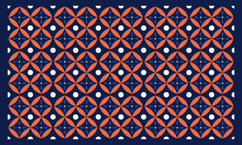 Vinyl teppich geometrisch mit geometrischem muster - TenStickers