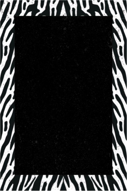 Vinyl Teppich Tiermuster monochromes zebra - TenStickers