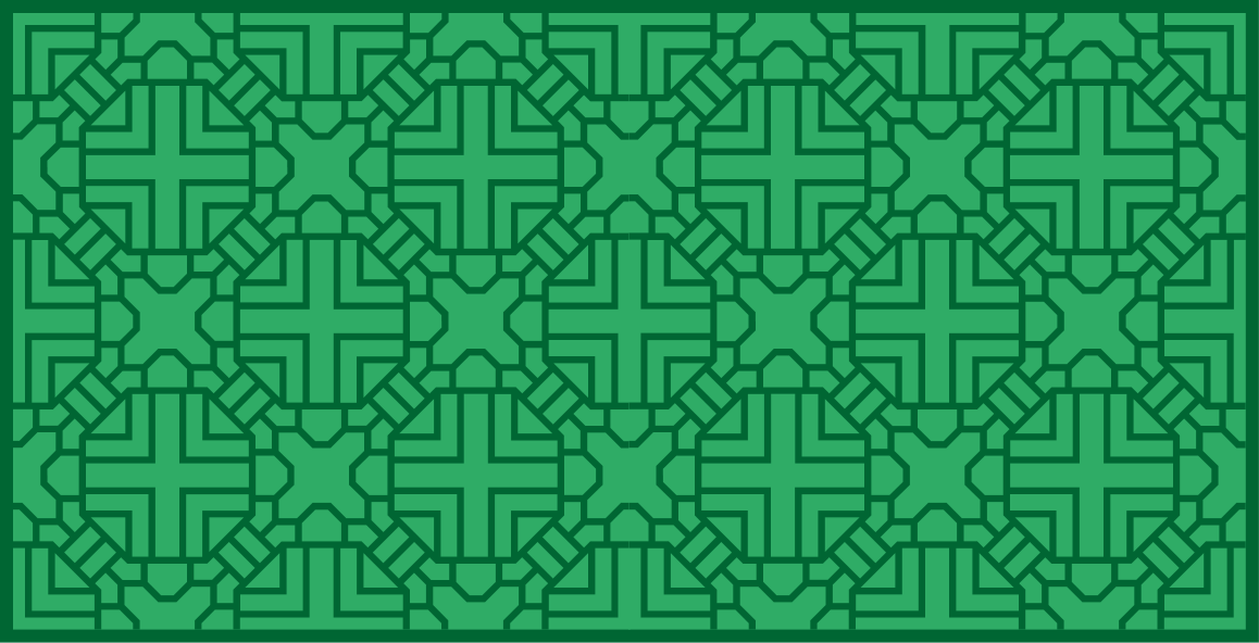 Vinyl Teppich geometrisch geometrisches grünes muster - TenStickers