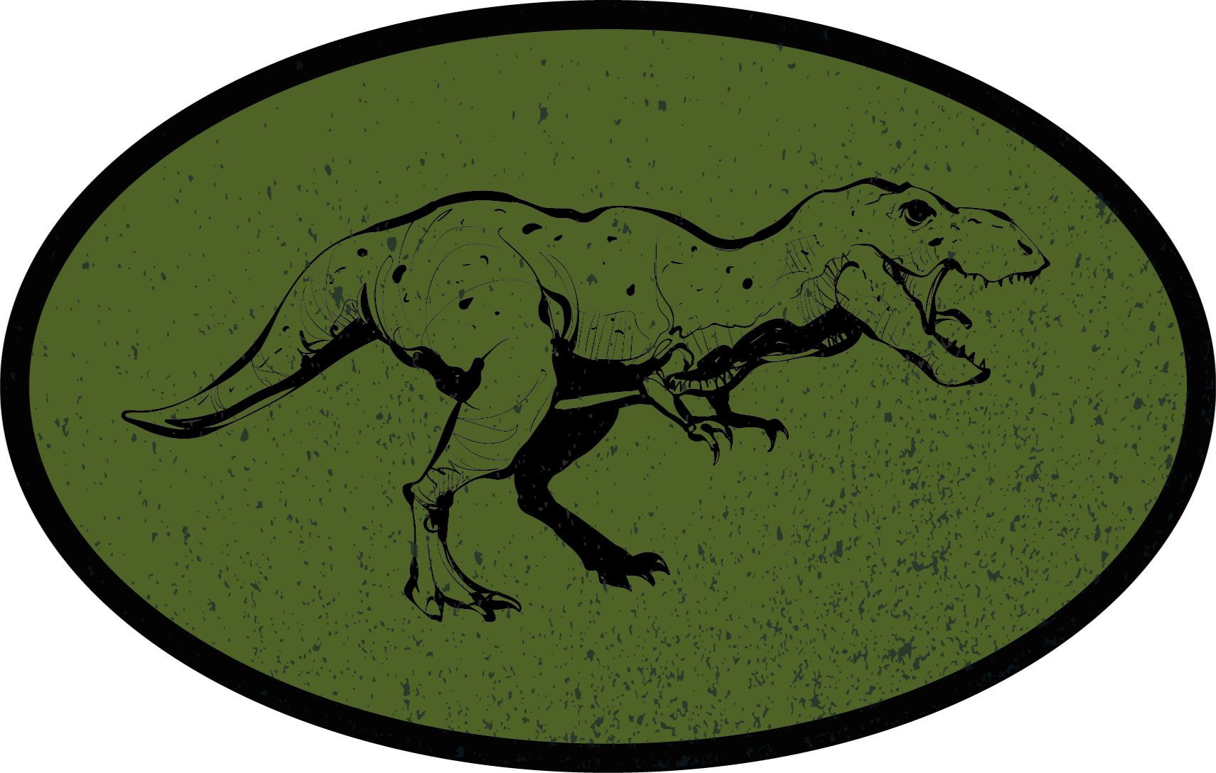 Vinyl teppich kindlich mit dinosaurier-motiv - TenStickers