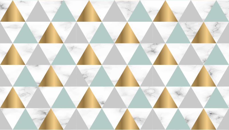 Vinyl Teppich geometrisch geometrische triade - TenStickers