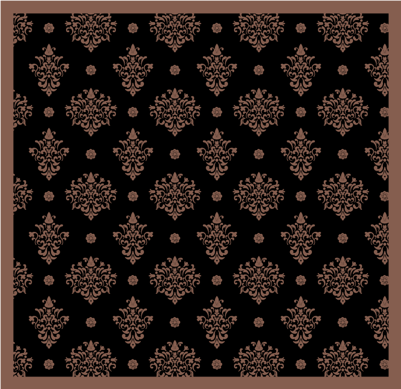 Vinyl Teppich Blumen florale ornamente - TenStickers