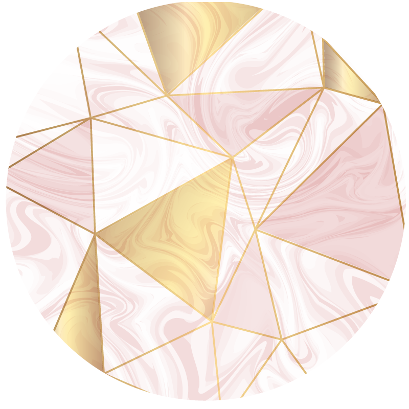 Vinyl Teppich geometrisch geometrische marmorkomposition - TenStickers